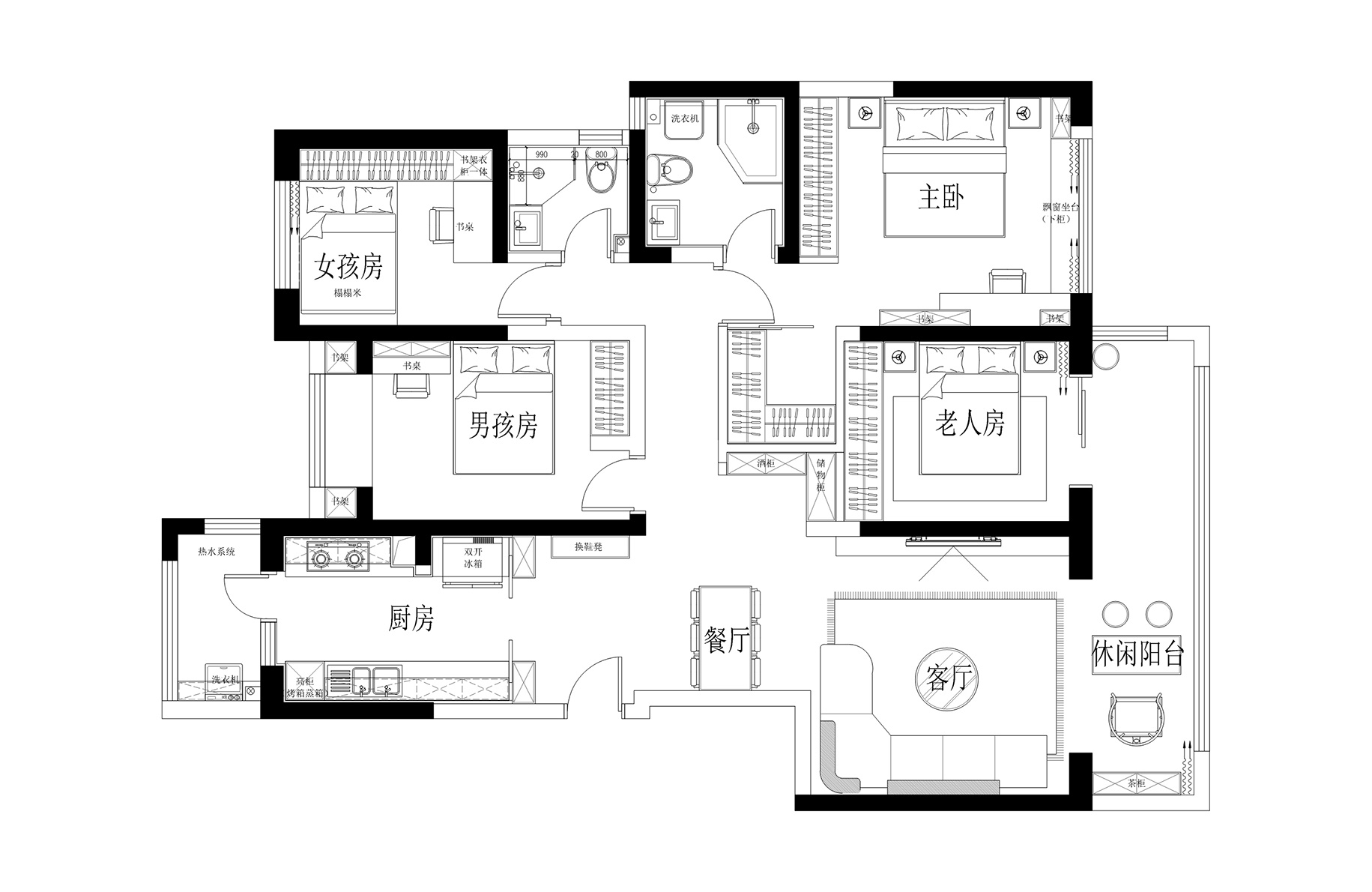 东福佳园住宅平面布局设计图