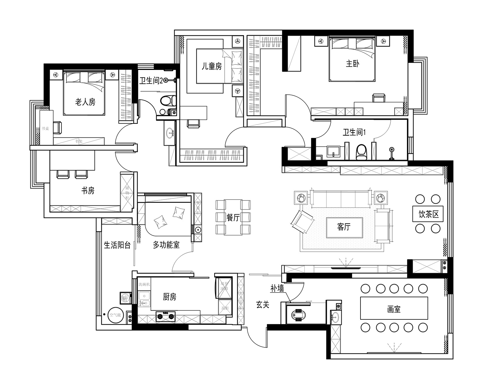 昆明住宅空间平面布局设计图
