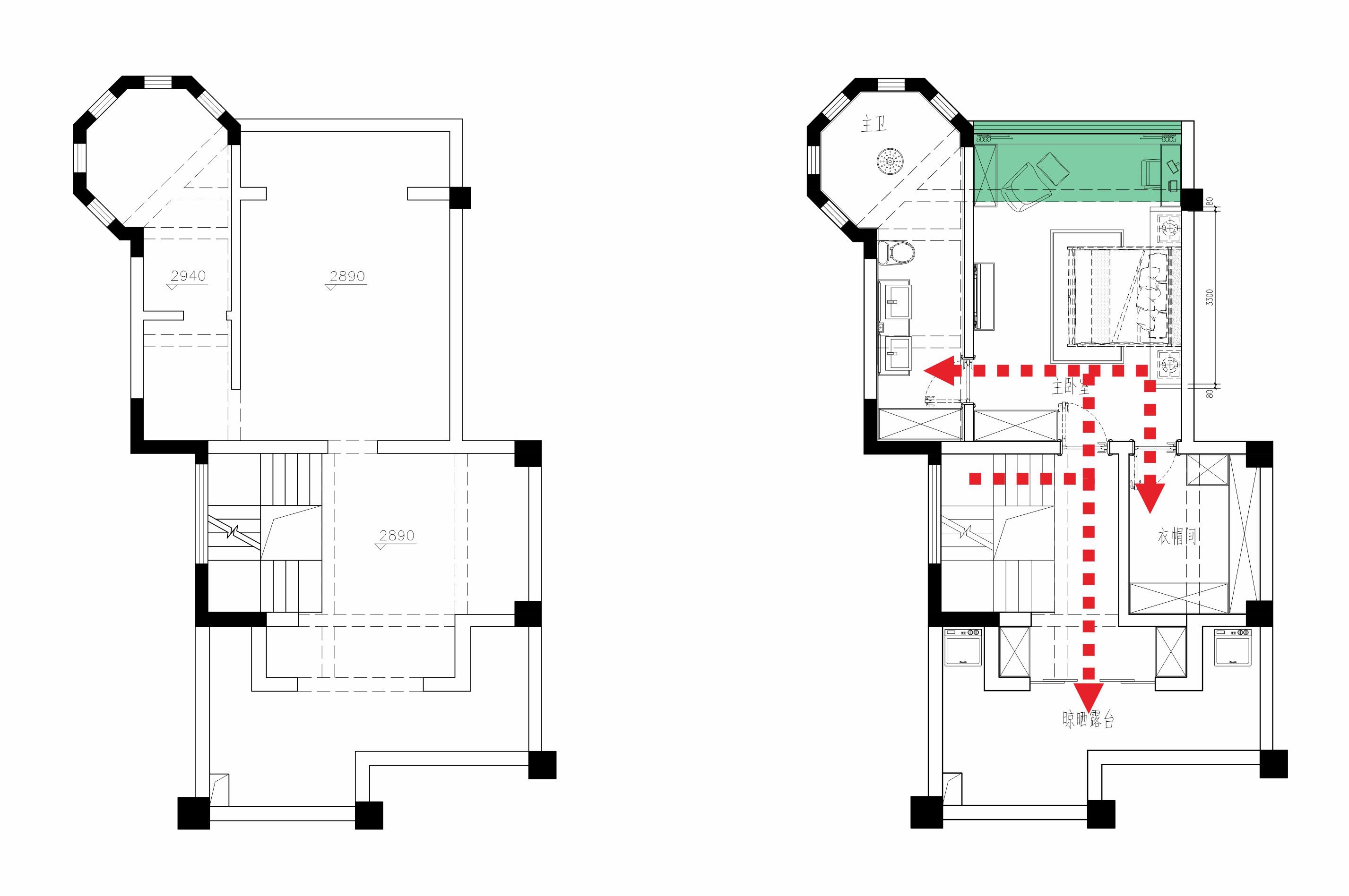 玉溪独栋别墅平面布局设计图